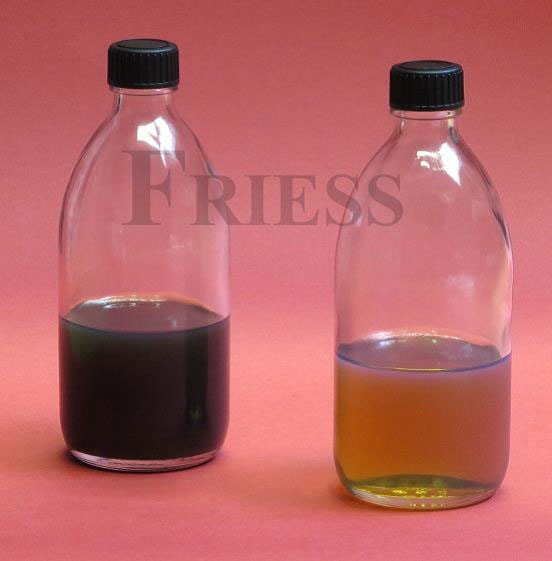FRIESS Ölanalyse vor- und nach der FRIESS Ölfilter-Anwendung