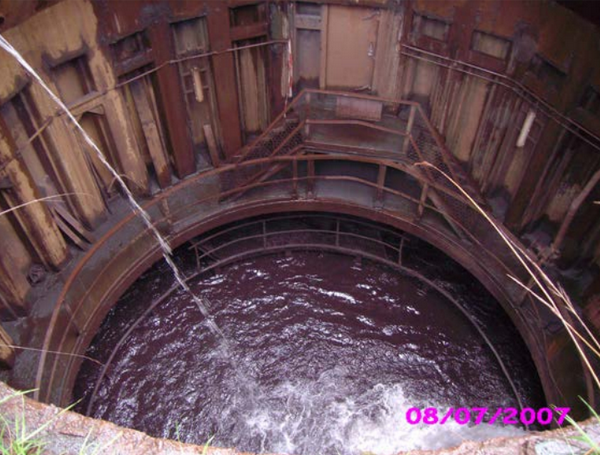 Ölskimmer für Sinterbrunnen in einem Stahlwerk