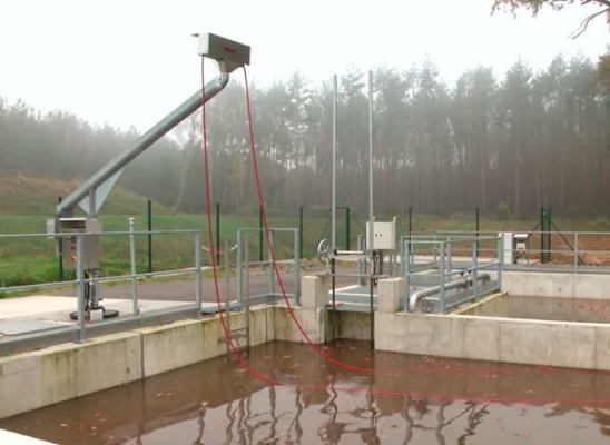 Bassin de décantation achevé avec déshuileur S100 en fonctionnement