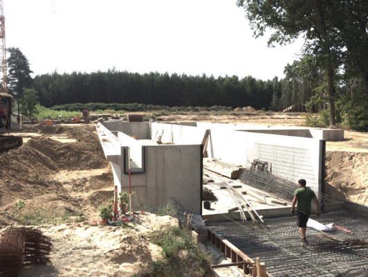 Ham inşaat aşamasındaki tank yıkama tesisi