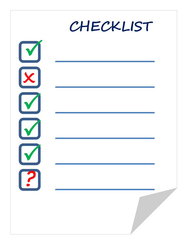 Coolant Checklist