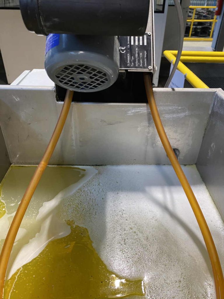 Le séparateur de graisse fonctionne désormais depuis deux ans.