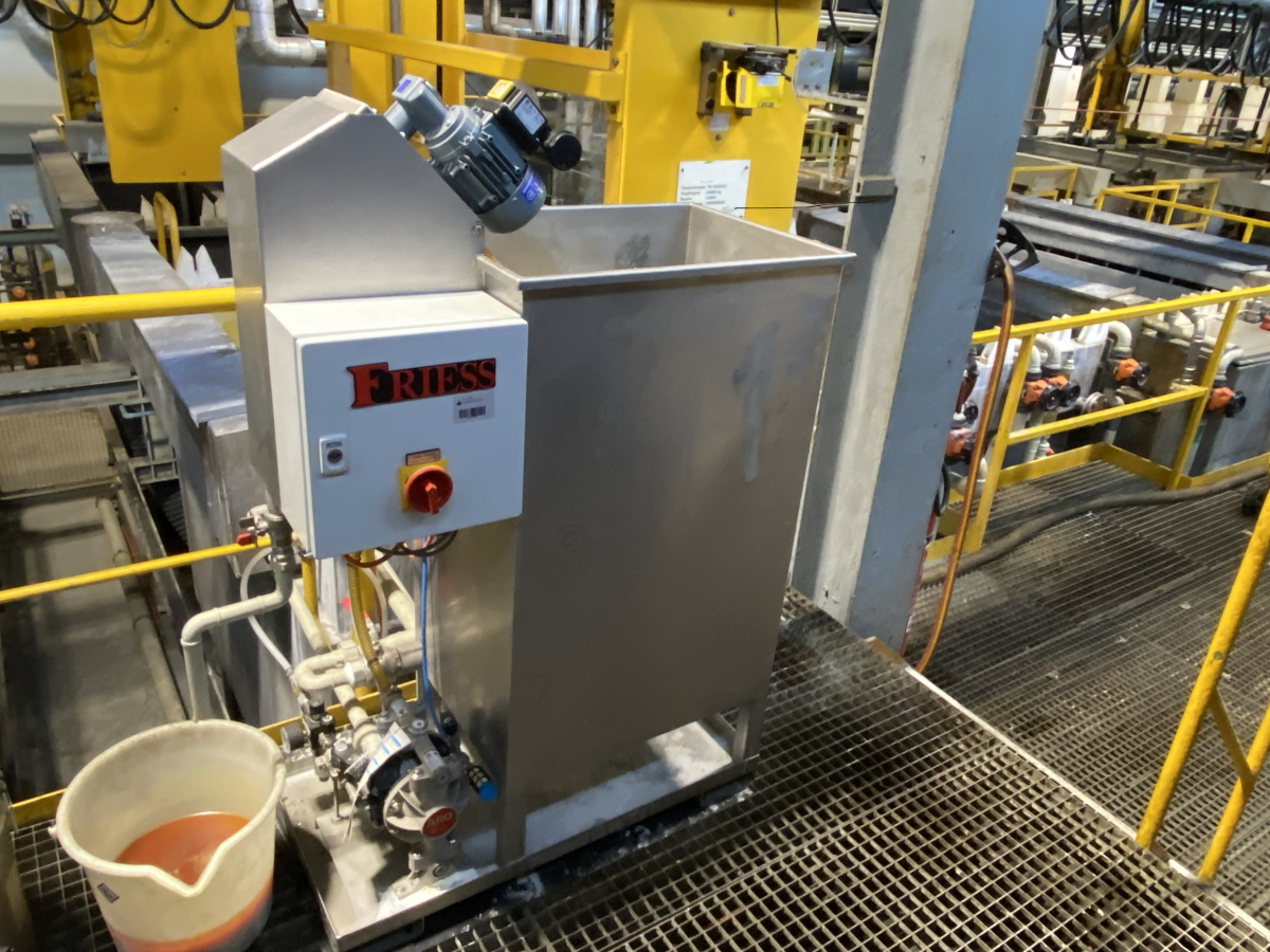 Séparateur de graisse Friess Skimmtelligent à des fins de test